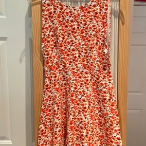 Floral dress with low back